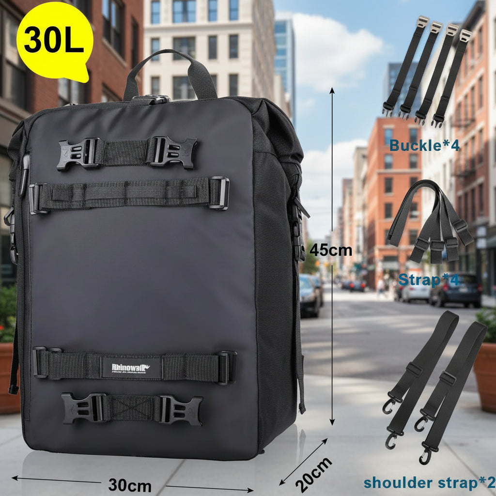 حقائب دراجات نارية سوداء