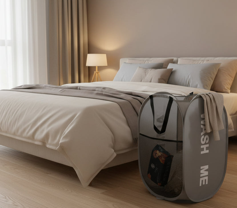 Mesh Pop-Up Laundry Baskets