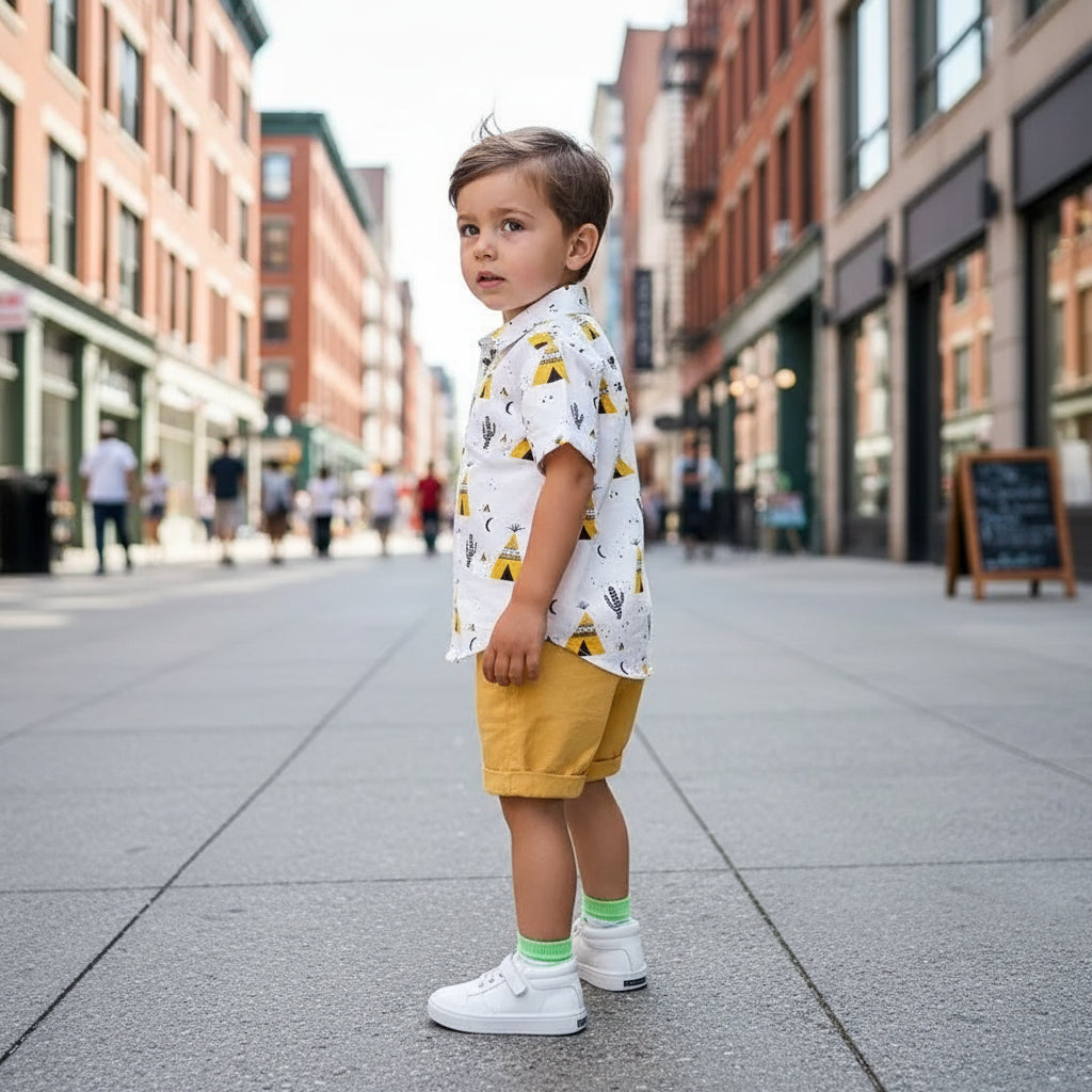 Baby Boy Pyramids Shirt and Short