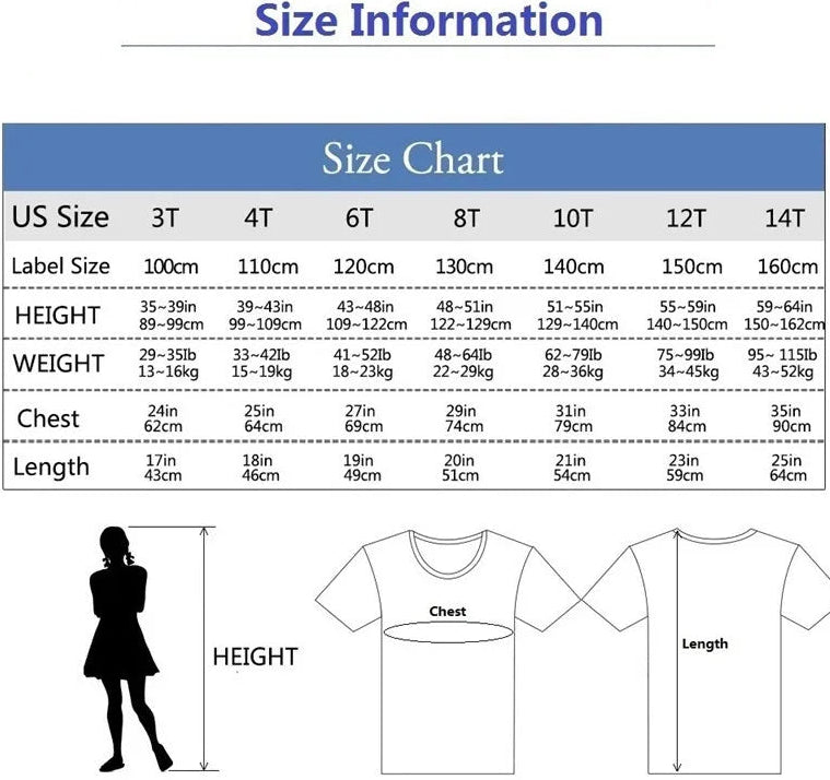 Girl Summer Cute Cartoon Sweatshirts and Skirts
