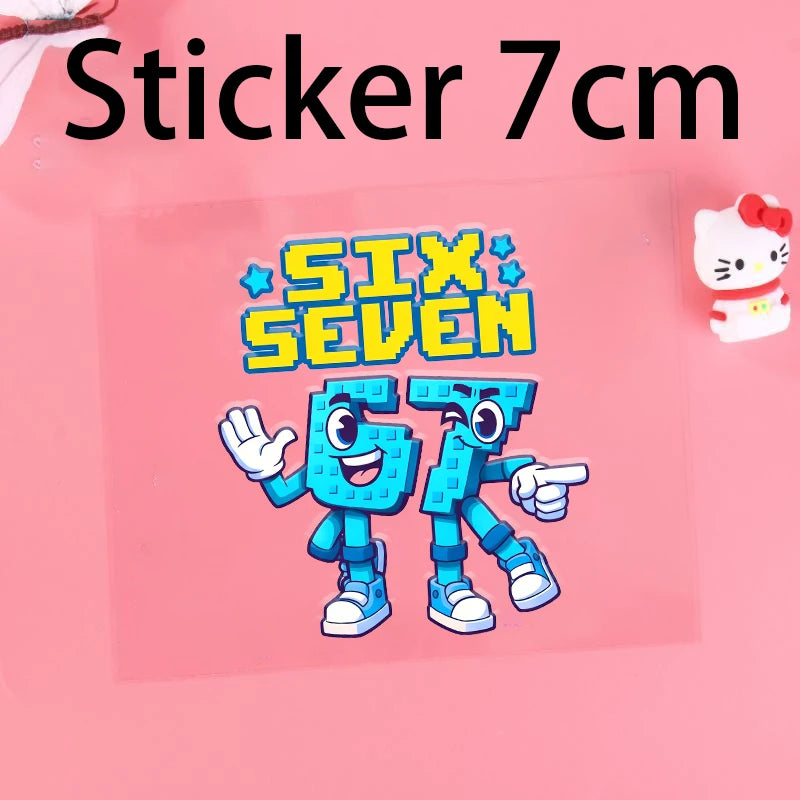 Six Seven Cartoon Water Bottles