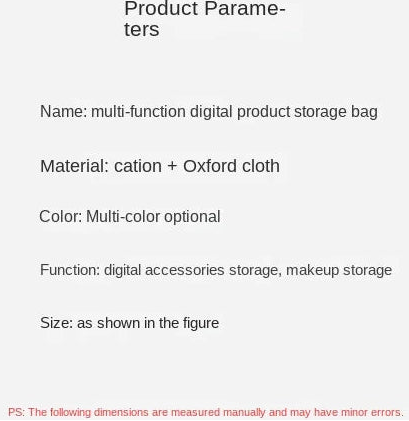 Digital Electronic Cables Storage Cases