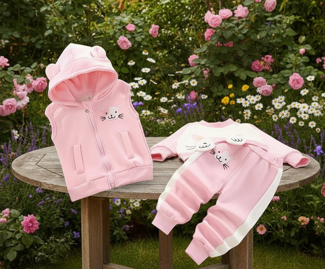 New Cartoon Cat Vests + Sweatshirts + Pants
