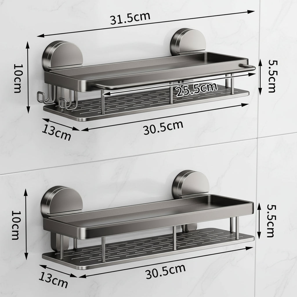 Wall Mounted No Drill Shelves