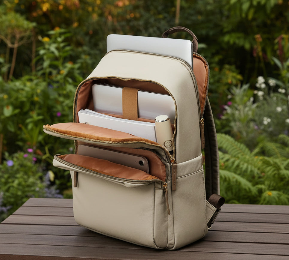 Solid Simple Large Capacity Backpacks Bags