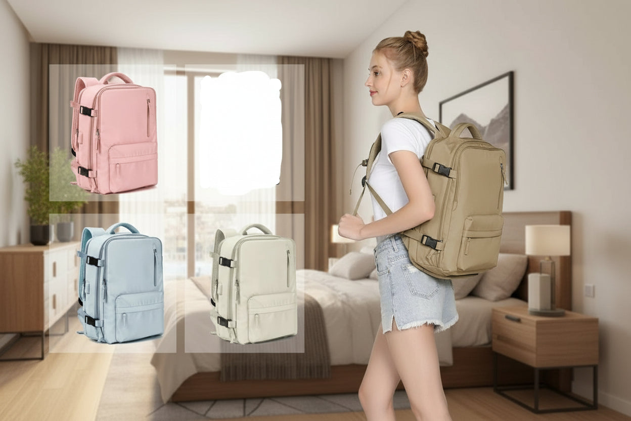 Airplane Cabin Backpacks Bags With USB Port