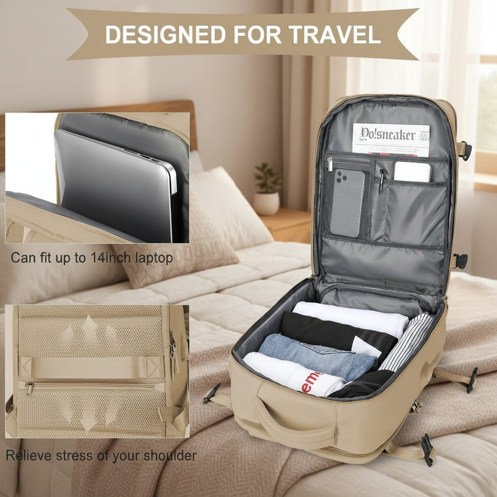 Airplane Cabin Backpacks Bags With USB Port