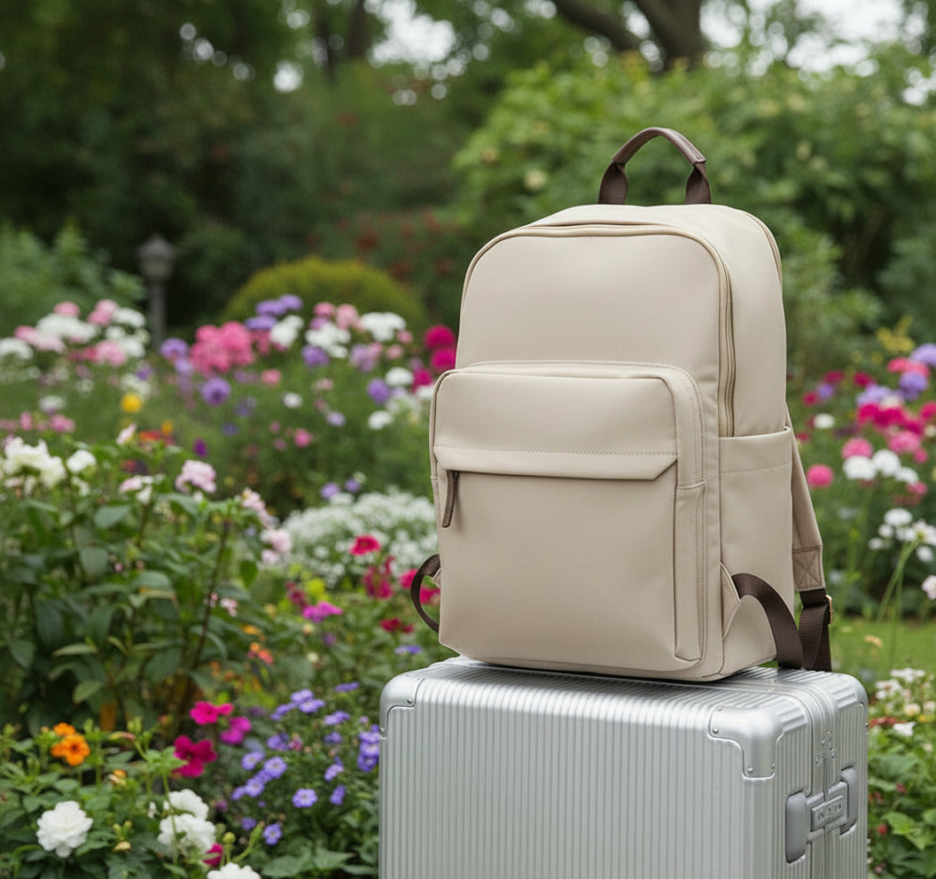 Solid Simple Large Capacity Backpacks Bags