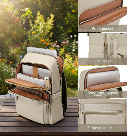 Solid Simple Large Capacity Backpacks Bags