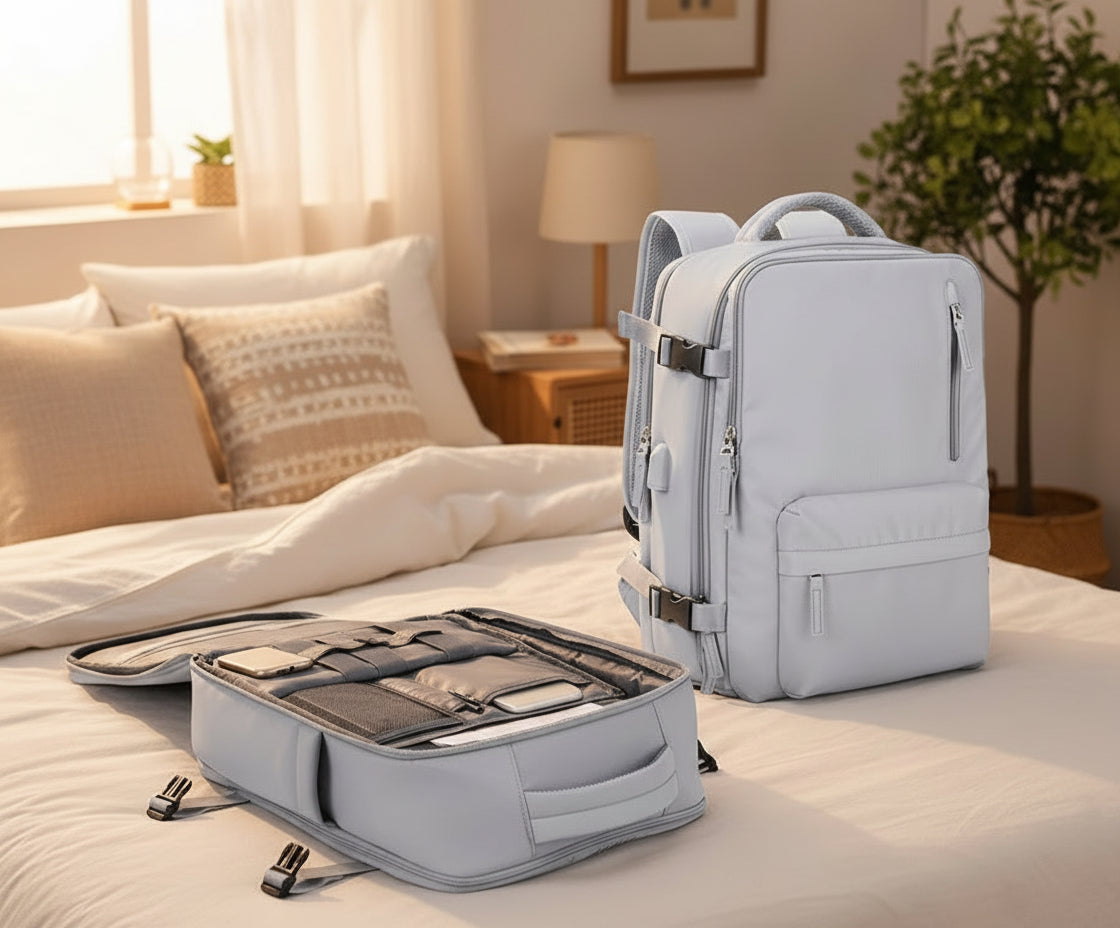 Airplane Cabin Backpacks Bags With USB Port