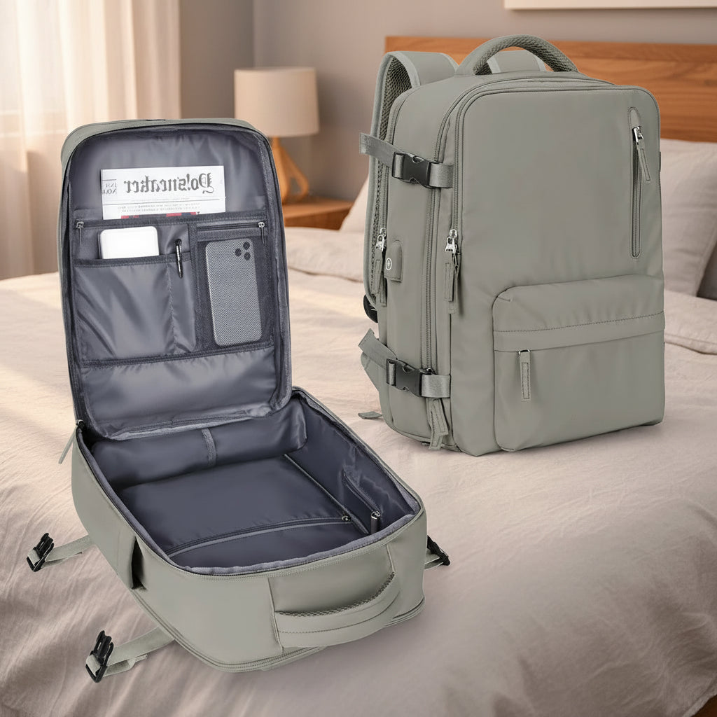 Airplane Cabin Backpacks Bags With USB Port