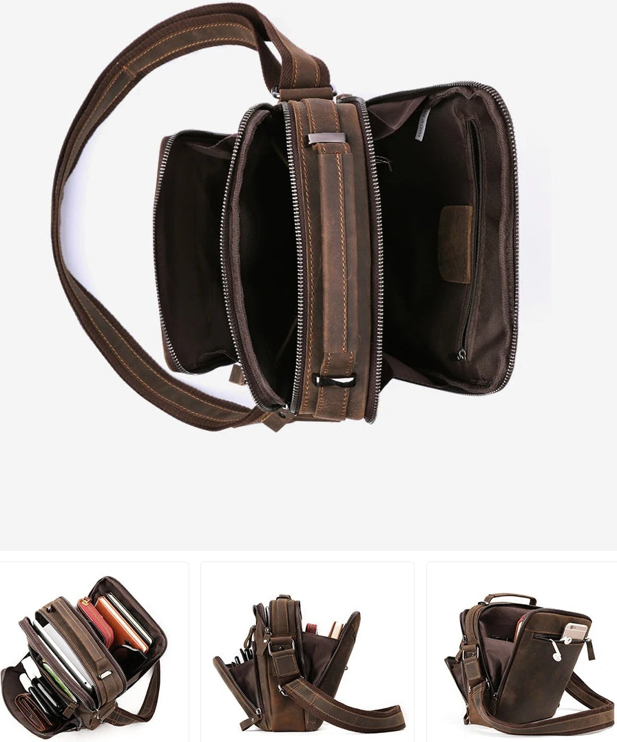 حقائب كروس بودي جلدية كاجوال