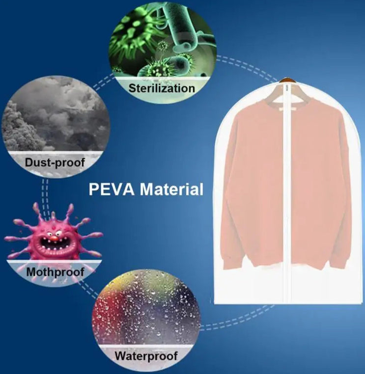 Transparent Clothing Covers With Zipper