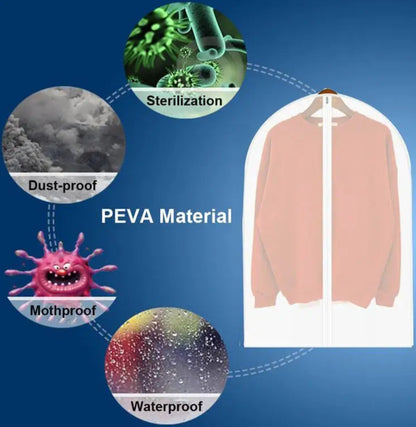 Transparent Clothing Covers With Zipper