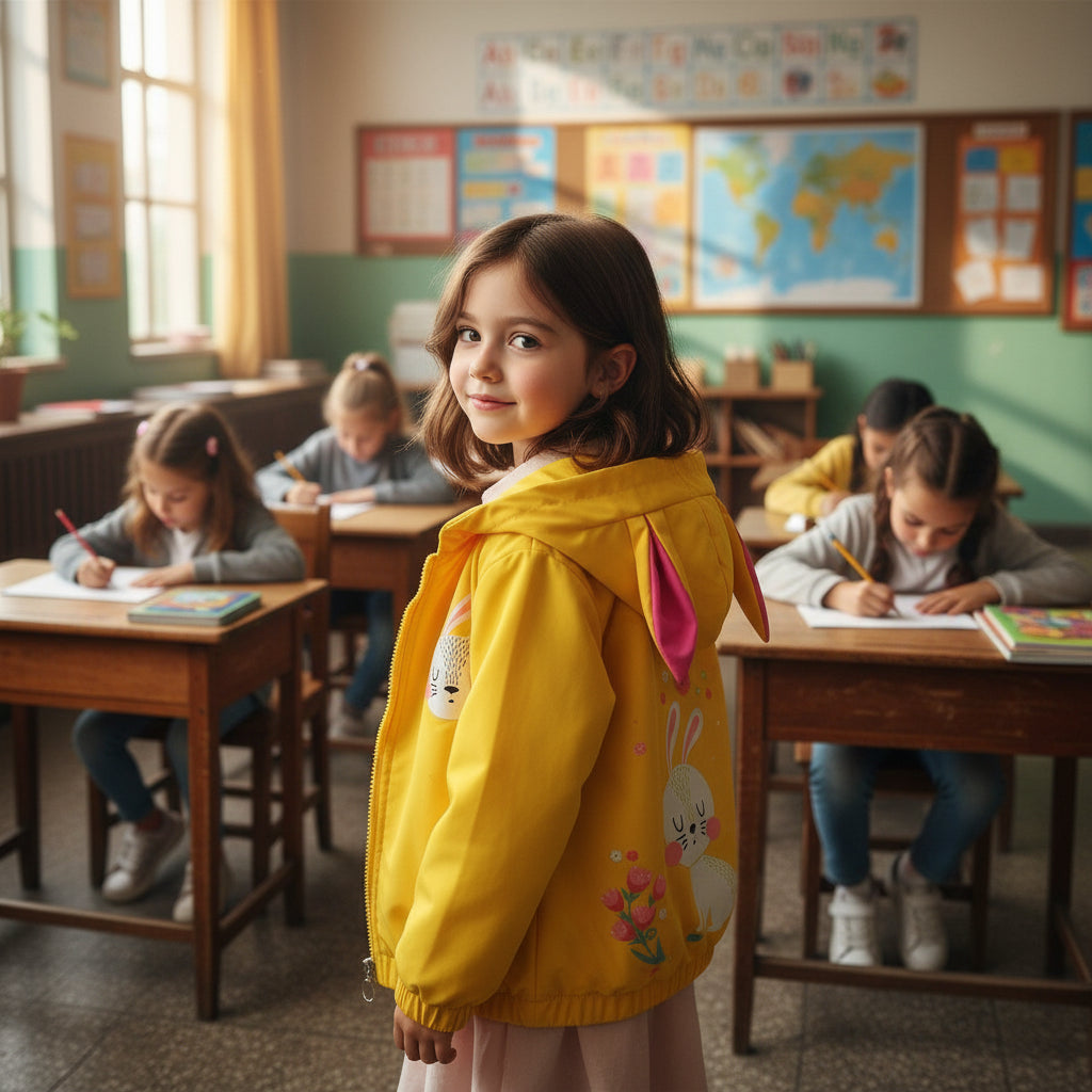 سترات بغطاء رأس لطيفة على شكل أرنب/فراشة