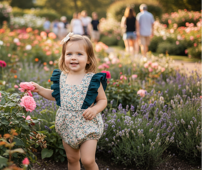 Floral Sleeveless Rompers