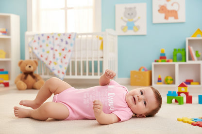 "Hi Daddy Mommy Told Me That You Are Awesome" Short Sleeve Rompers