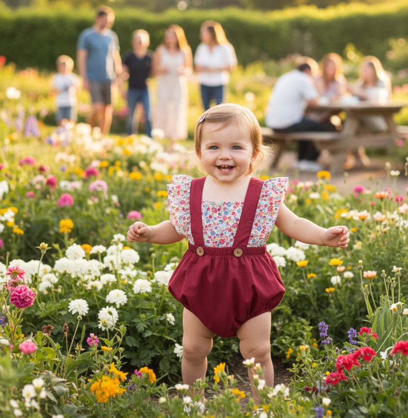 Floral Sleeveless Rompers