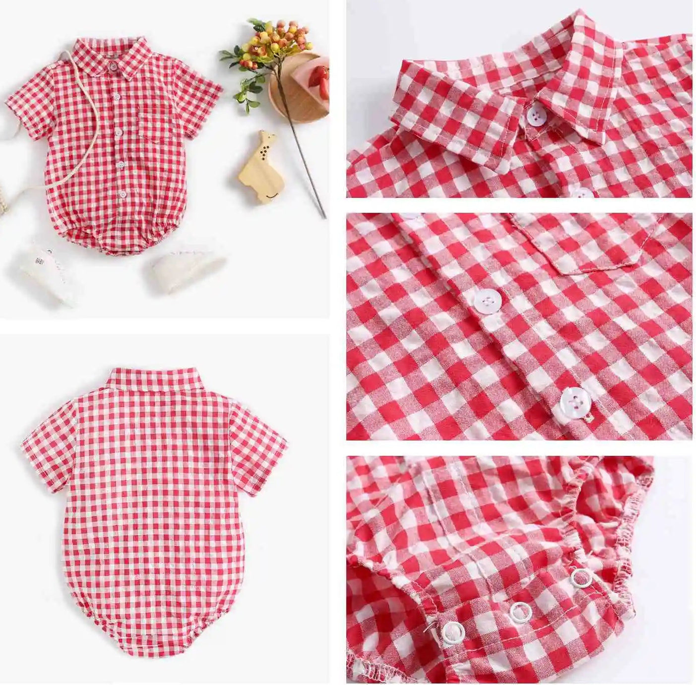 Plaid Fashionable Bodysuits