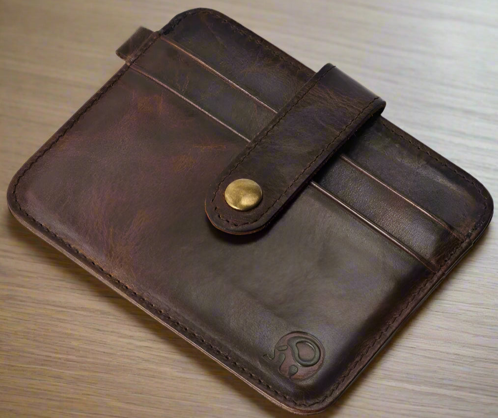 Genuine Leather Elephant Pattern Wallets