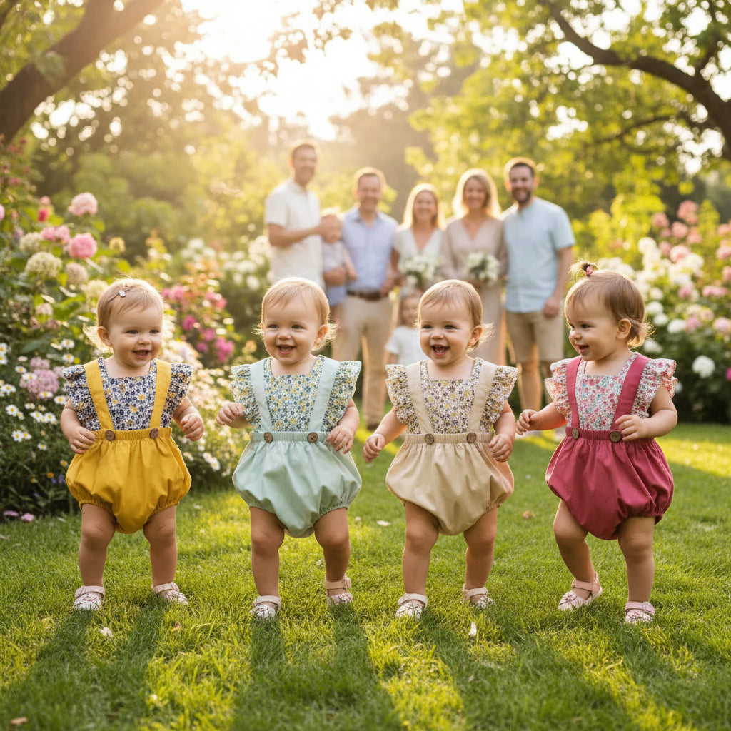 Floral Sleeveless Rompers