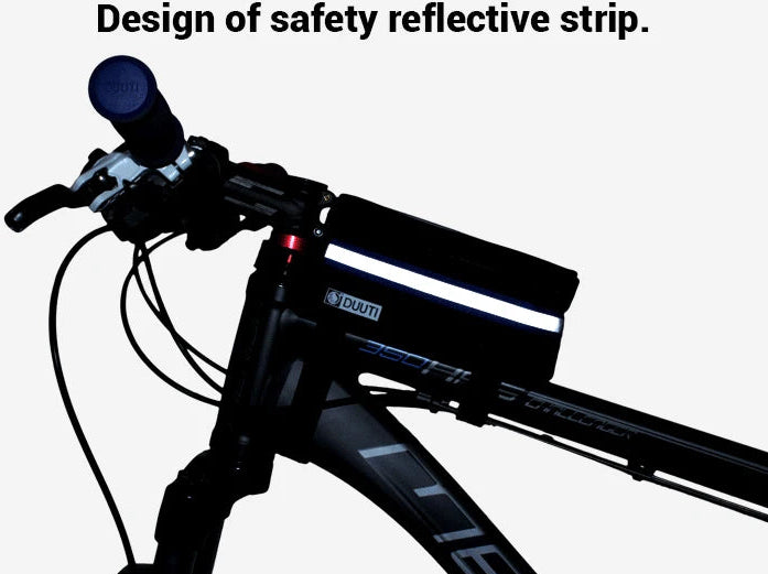 Sacoches avant de cadre avec écran tactile pour vélo