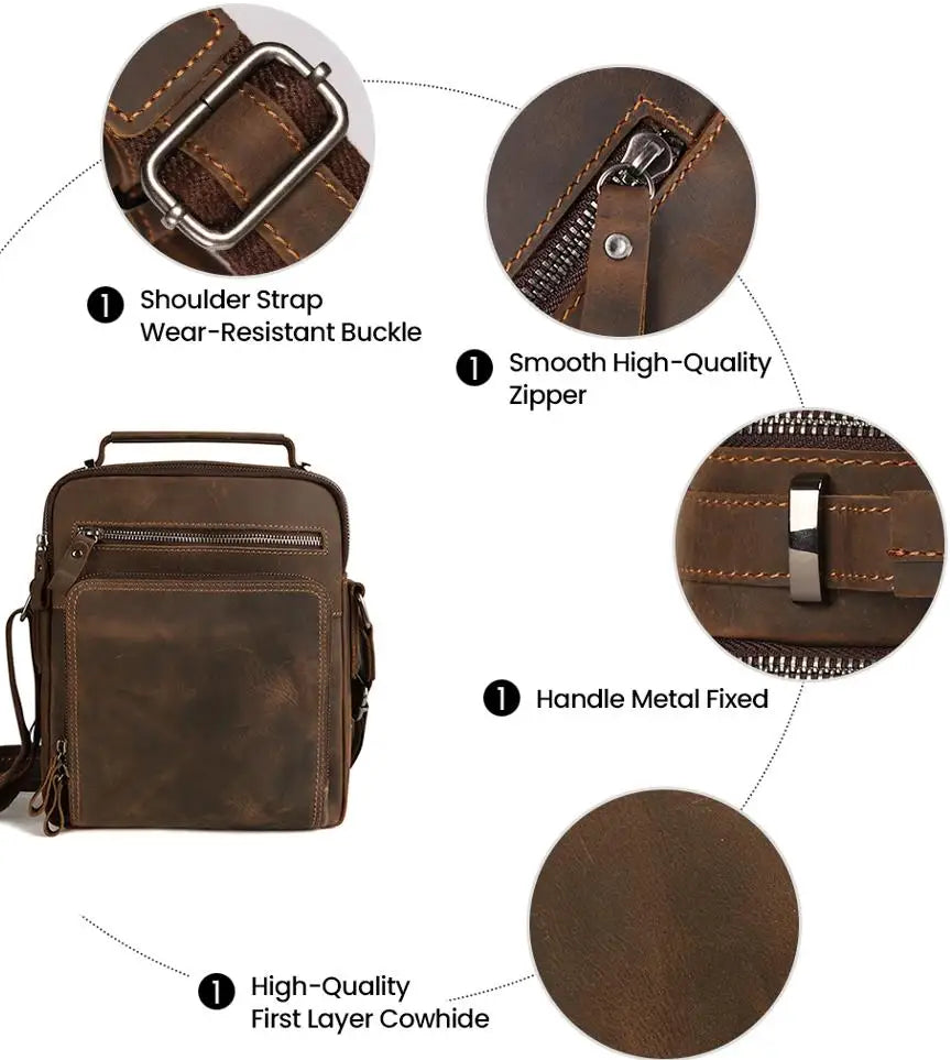 حقائب كروس بودي جلدية كاجوال