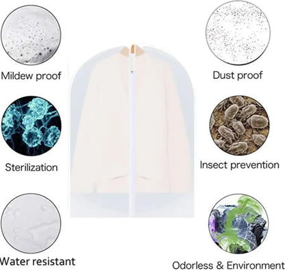 Transparent Clothing Covers With Zipper