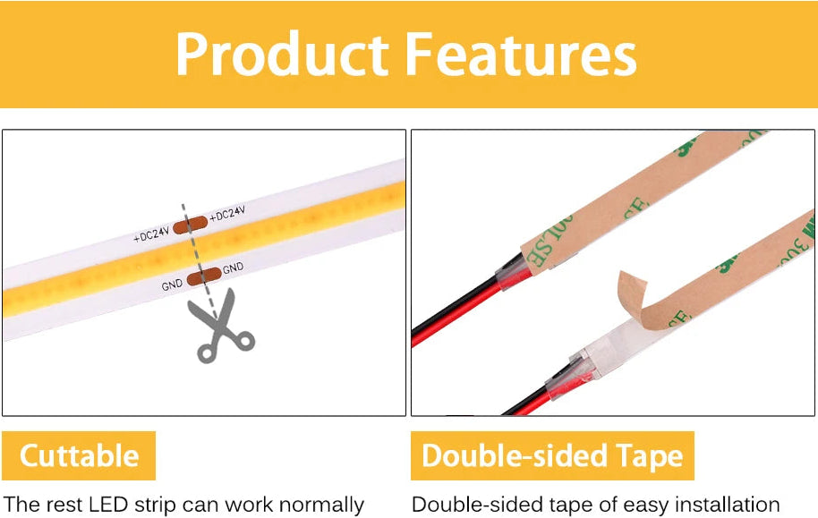 Listed COB LED Strip Light
