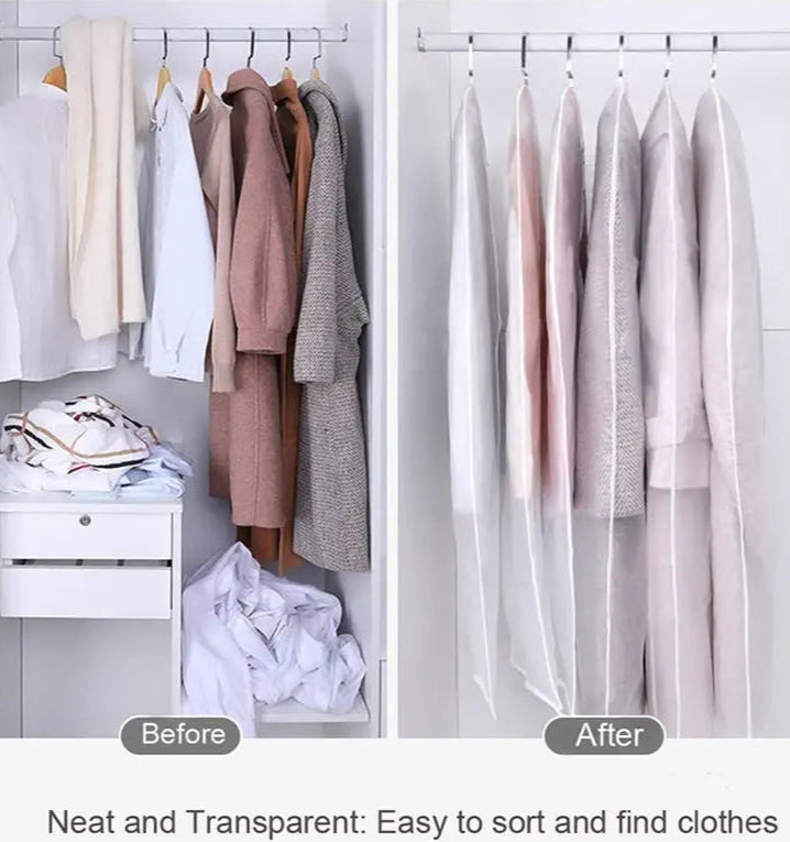 Transparent Clothing Covers With Zipper