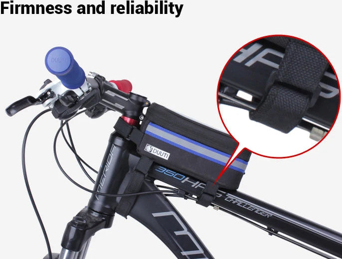 Sacoches avant de cadre avec écran tactile pour vélo