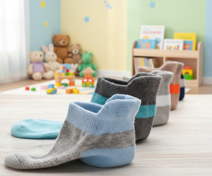 Lot de 5 paires de chaussettes courtes tendance