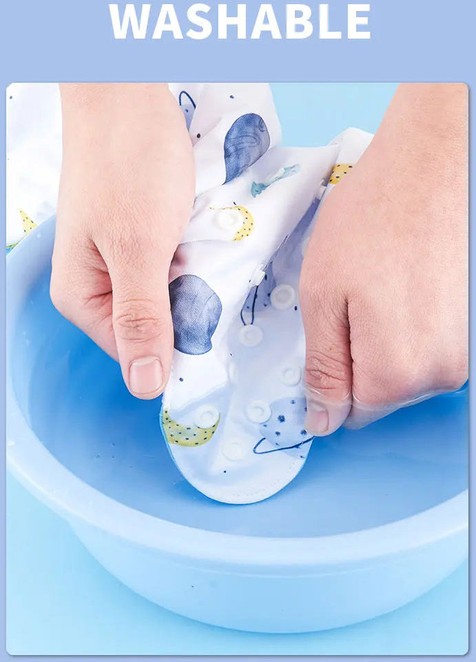 4 قطع من حفاضات الأطفال الصديقة للبيئة والقابلة لإعادة الاستخدام