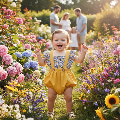 Floral Sleeveless Rompers