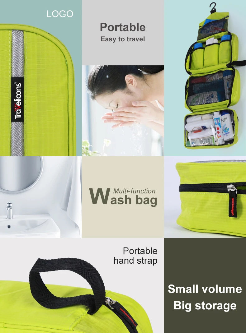 Hanging Colorful Cosmetic & Toiletry Bags