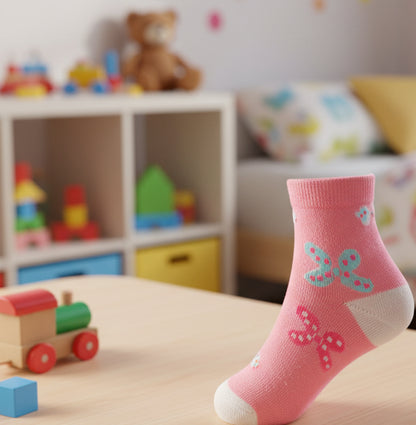 5Prs Butterflies Short Socks