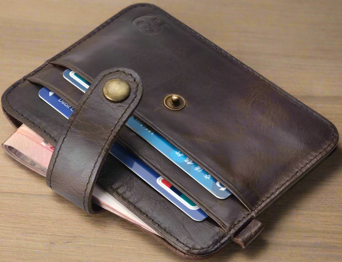 Genuine Leather Elephant Pattern Wallets