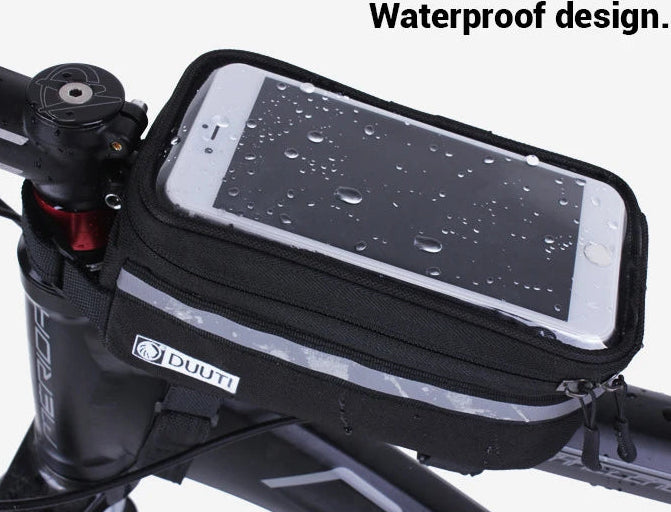 Sacoches avant de cadre avec écran tactile pour vélo