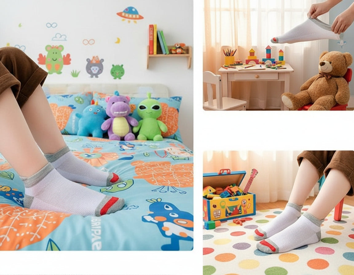 Lot de 5 paires de chaussettes courtes tendance