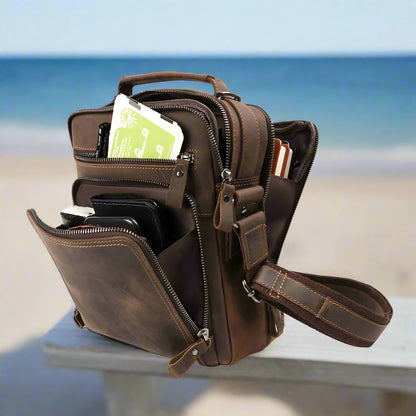 حقائب كروس بودي جلدية كاجوال