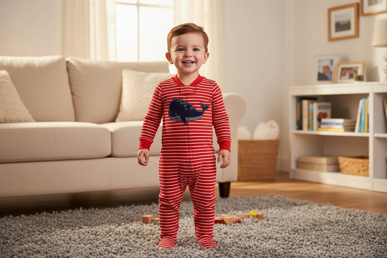 Cute Cotton Long Sleeve Rompers