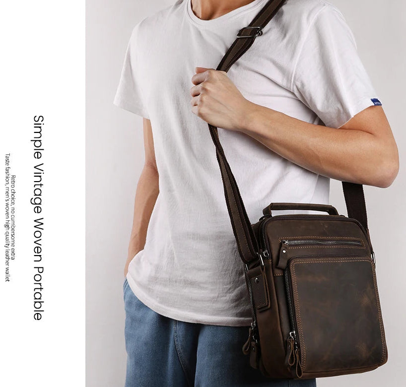 حقائب كروس بودي جلدية كاجوال