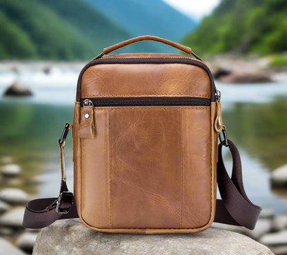 حقائب كروس بودي من الجلد الطبيعي