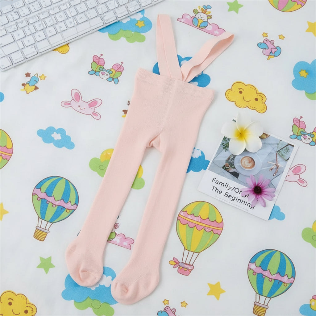 Unisex Casual Tights For Babies With Shoulder Straps
