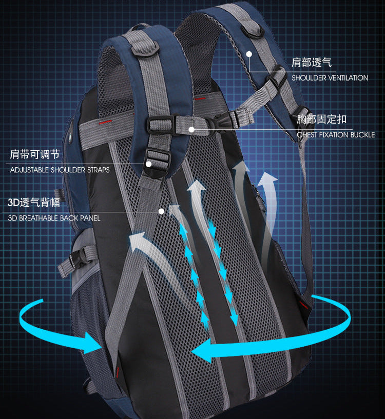 Casual USB Charging 40L Backpacks Bags