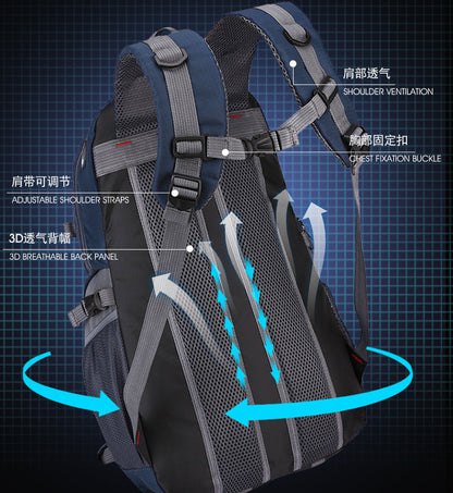 Casual USB Charging 40L Backpacks Bags