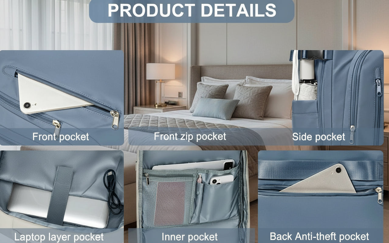 Large Capacity Soft Handle Travel Bags