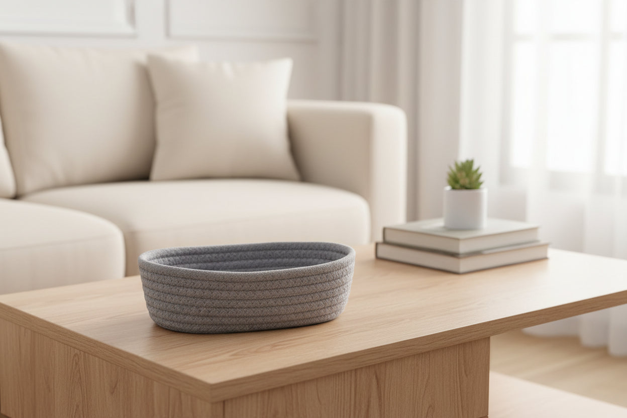 Rope Woven Organize Storage Baskets