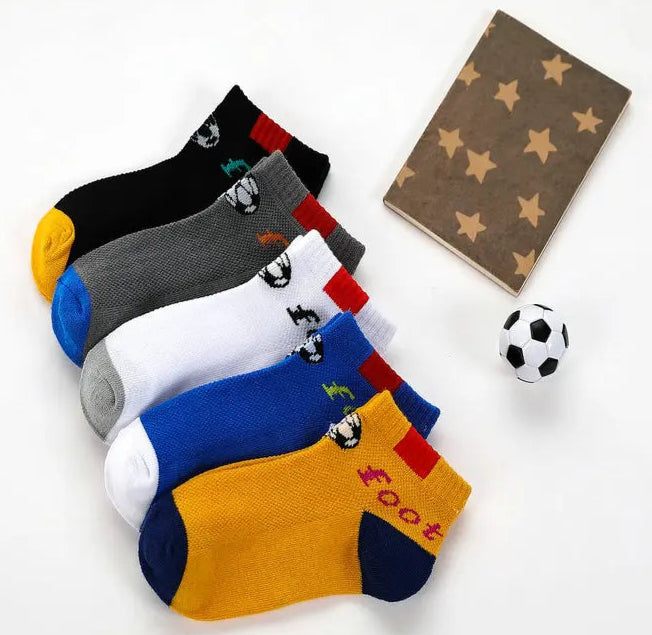 5Prs Unisex Football Short Socks