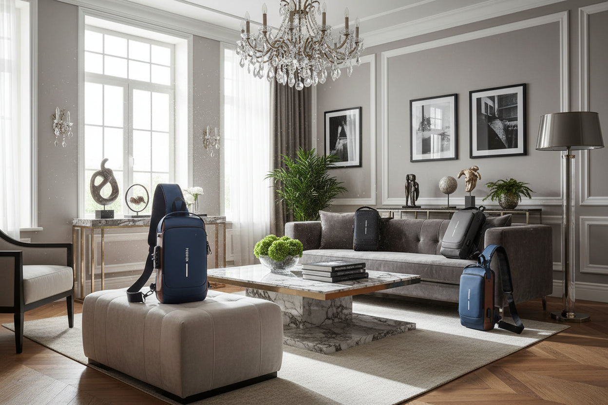 Fashionable Cross Body Bags With USB Charging